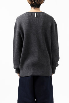 Load image into Gallery viewer, sus-sous fisherman boat neck sweater / W100 7G Full (DUST)