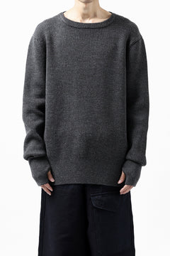 Load image into Gallery viewer, sus-sous fisherman boat neck sweater / W100 7G Full (DUST)