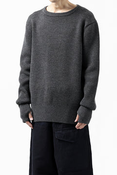 Load image into Gallery viewer, sus-sous fisherman boat neck sweater / W100 7G Full (DUST)