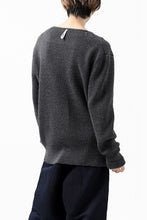 Load image into Gallery viewer, sus-sous fisherman boat neck sweater / W100 7G Full (DUST)