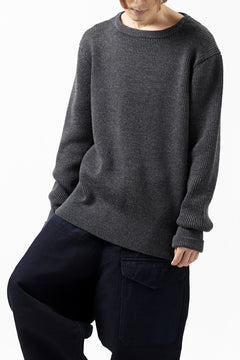 Load image into Gallery viewer, sus-sous fisherman boat neck sweater / W100 7G Full (DUST)