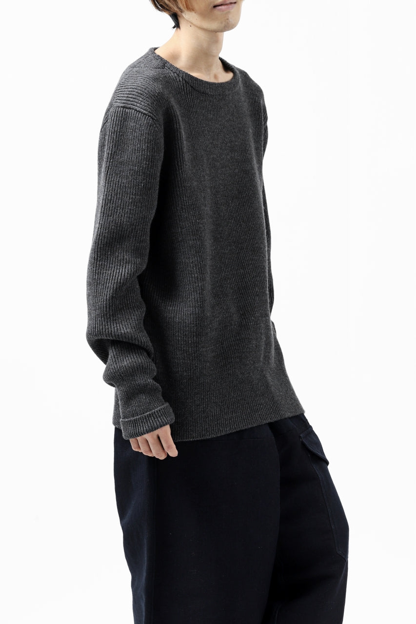 Load image into Gallery viewer, sus-sous fisherman boat neck sweater / W100 7G Full (DUST)