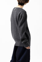 Load image into Gallery viewer, sus-sous fisherman boat neck sweater / W100 7G Full (DUST)