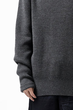 Load image into Gallery viewer, sus-sous fisherman boat neck sweater / W100 7G Full (DUST)