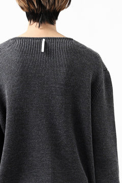 Load image into Gallery viewer, sus-sous fisherman boat neck sweater / W100 7G Full (DUST)