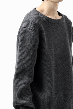 Load image into Gallery viewer, sus-sous fisherman boat neck sweater / W100 7G Full (DUST)