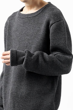 Load image into Gallery viewer, sus-sous fisherman boat neck sweater / W100 7G Full (DUST)