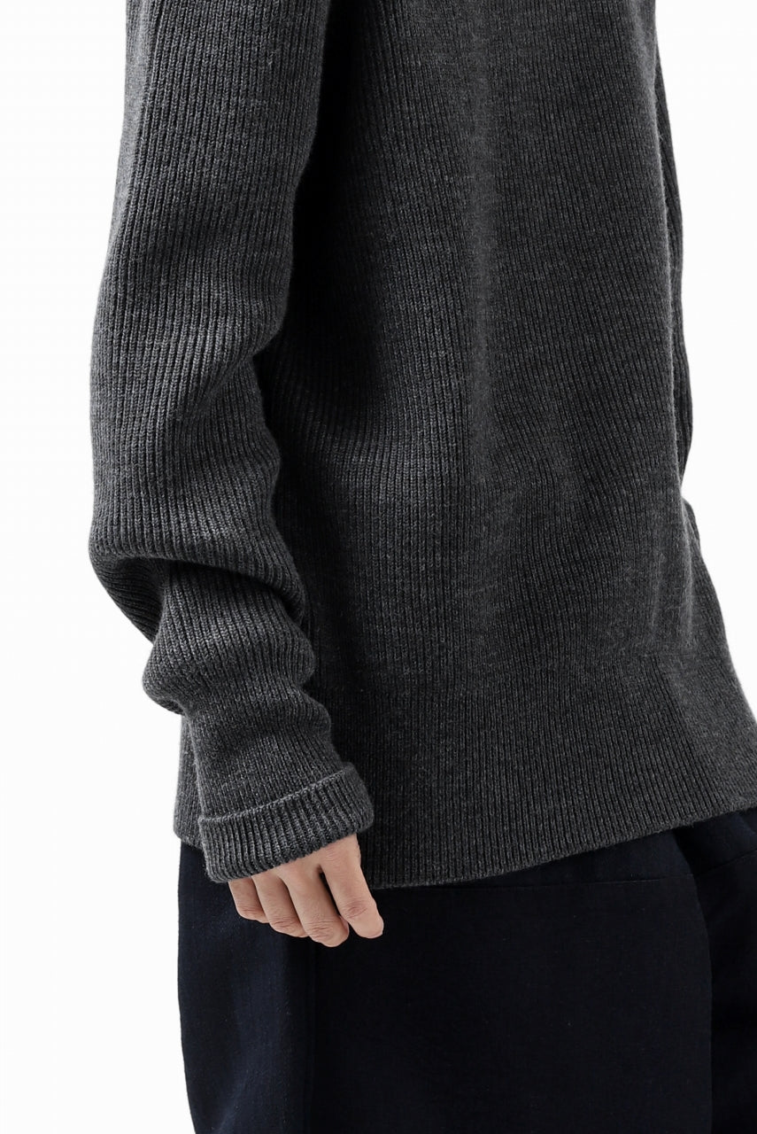 Load image into Gallery viewer, sus-sous fisherman boat neck sweater / W100 7G Full (DUST)