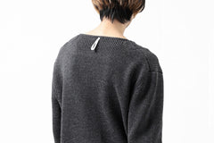 Load image into Gallery viewer, sus-sous fisherman boat neck sweater / W100 7G Full (DUST)