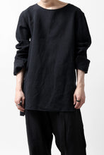 Load image into Gallery viewer, sus-sous sleeping shirt / L100 heavy poplin washer (BLACK NAVY)