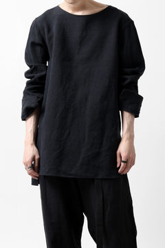 Load image into Gallery viewer, sus-sous sleeping shirt / L100 heavy poplin washer (BLACK NAVY)