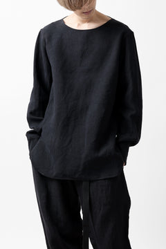 Load image into Gallery viewer, sus-sous sleeping shirt / L100 heavy poplin washer (BLACK NAVY)