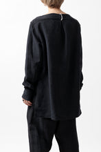 Load image into Gallery viewer, sus-sous sleeping shirt / L100 heavy poplin washer (BLACK NAVY)