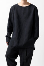Load image into Gallery viewer, sus-sous sleeping shirt / L100 heavy poplin washer (BLACK NAVY)