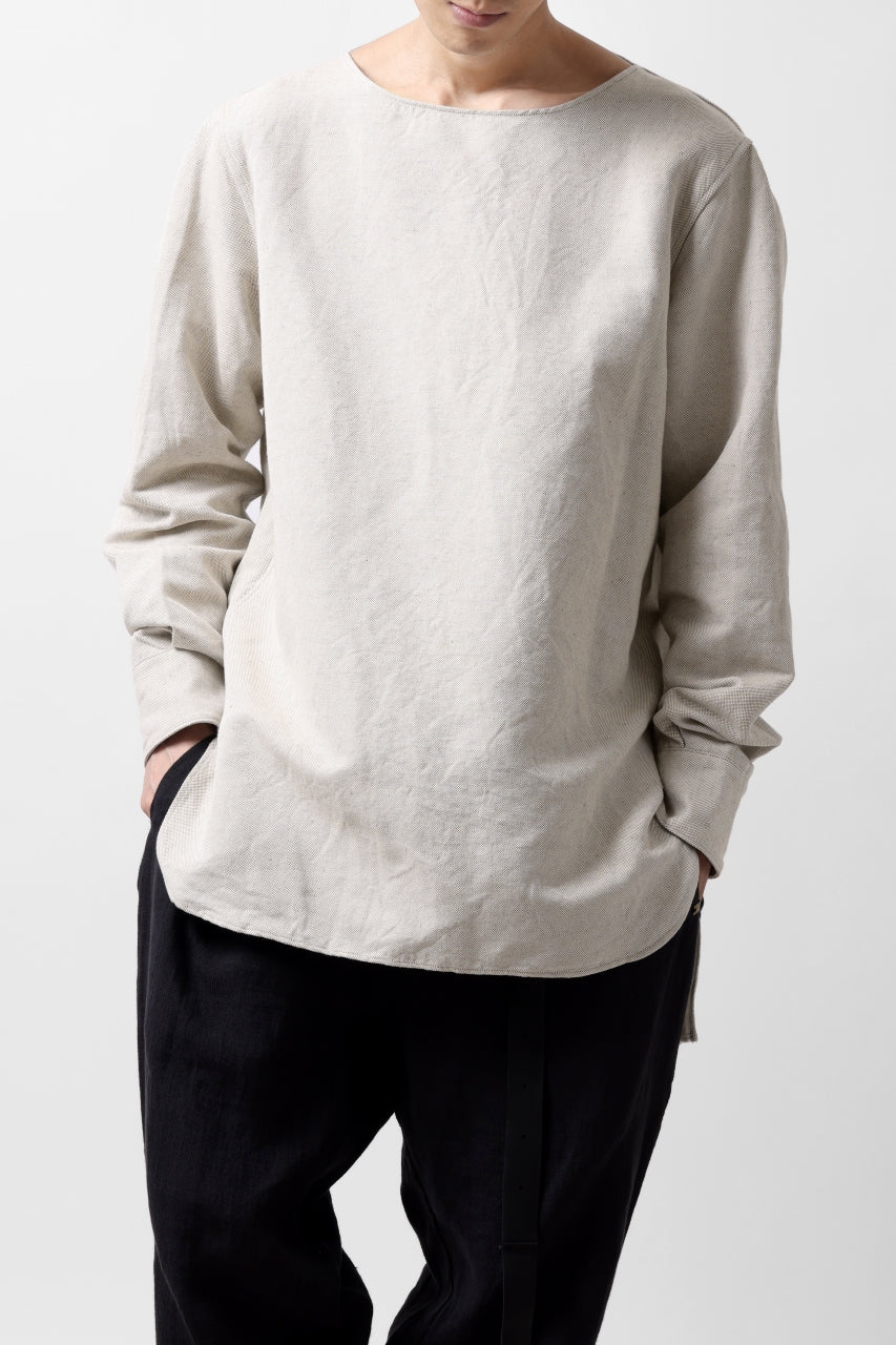 画像をギャラリービューアに読み込む, sus-sous sleeping shirt / C51L49 3/2 Ox washer (NATURAL)