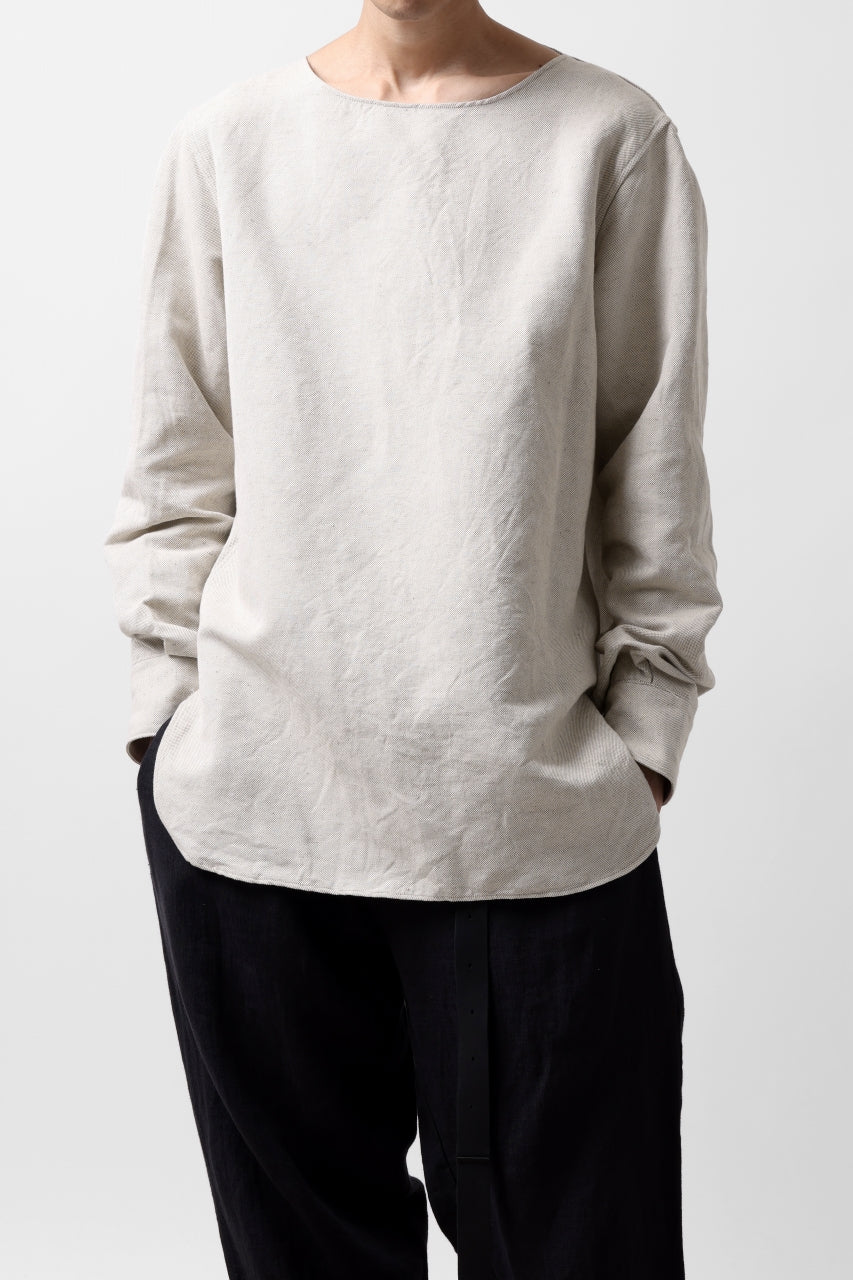 画像をギャラリービューアに読み込む, sus-sous sleeping shirt / C51L49 3/2 Ox washer (NATURAL)