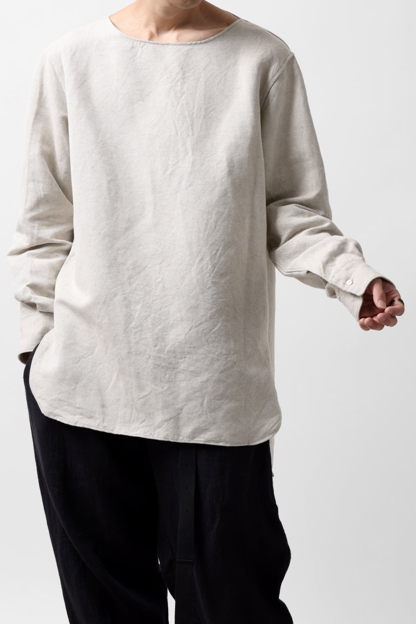 画像をギャラリービューアに読み込む, sus-sous sleeping shirt / C51L49 3/2 Ox washer (NATURAL)