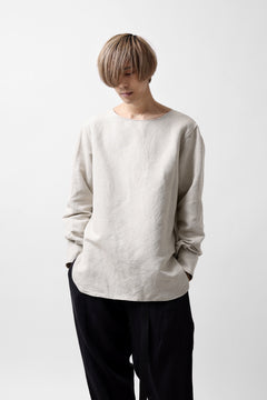 画像をギャラリービューアに読み込む, sus-sous sleeping shirt / C51L49 3/2 Ox washer (NATURAL)