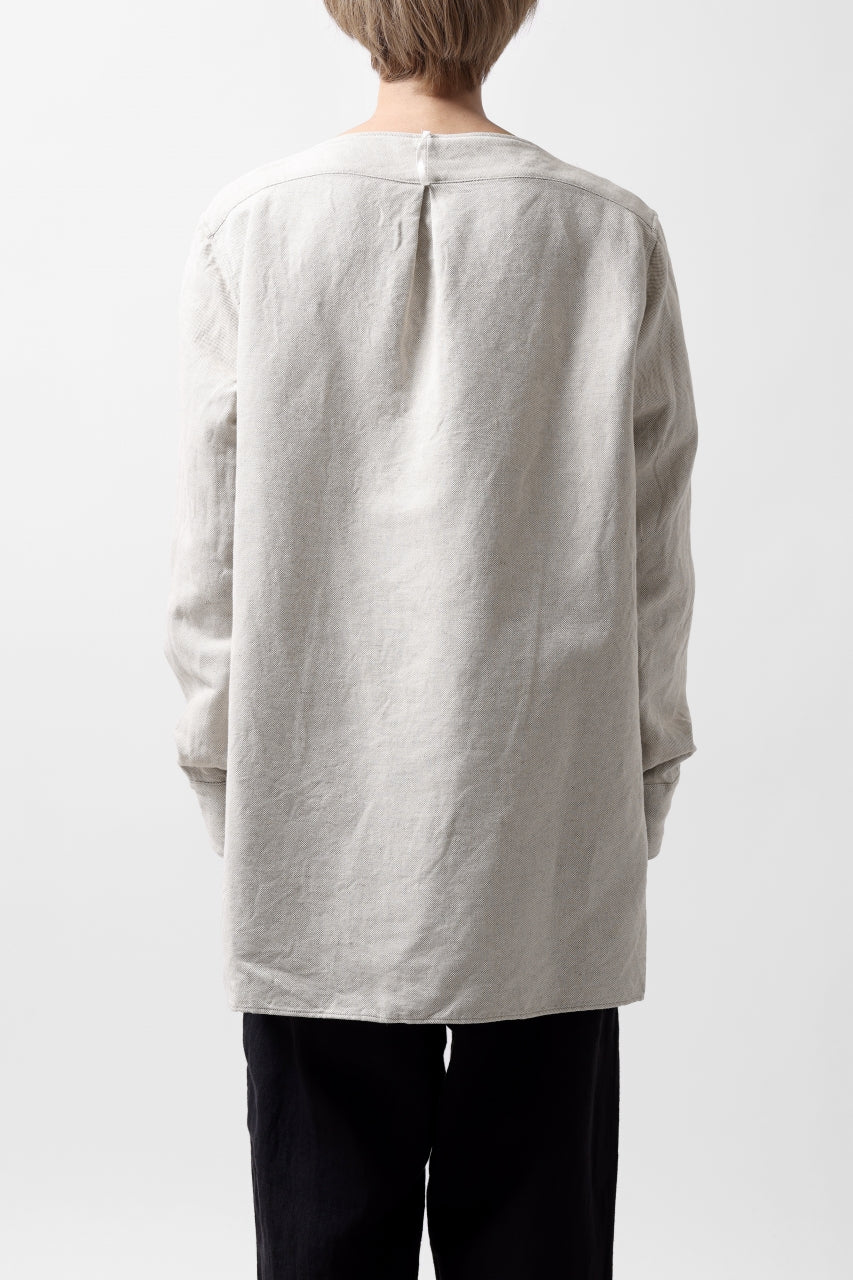 画像をギャラリービューアに読み込む, sus-sous sleeping shirt / C51L49 3/2 Ox washer (NATURAL)