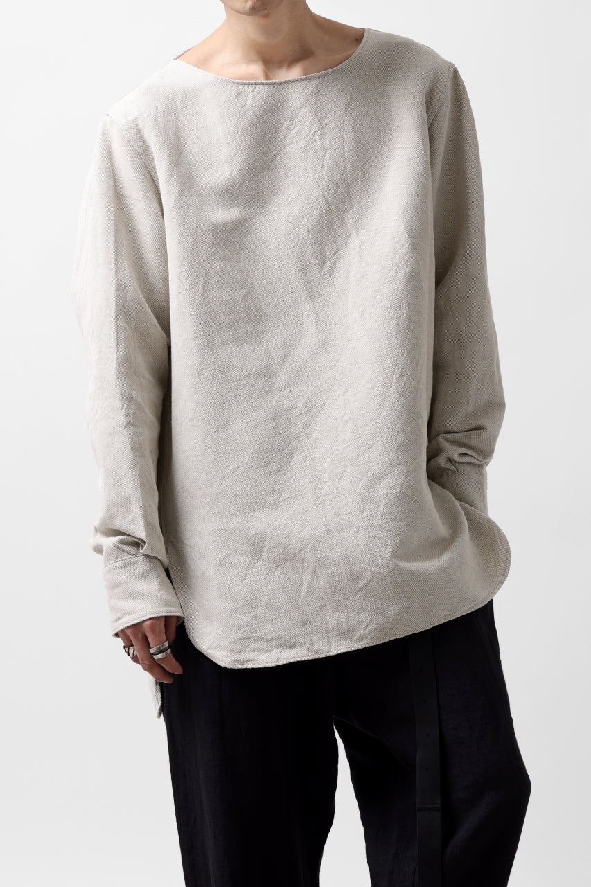 画像をギャラリービューアに読み込む, sus-sous sleeping shirt / C51L49 3/2 Ox washer (NATURAL)