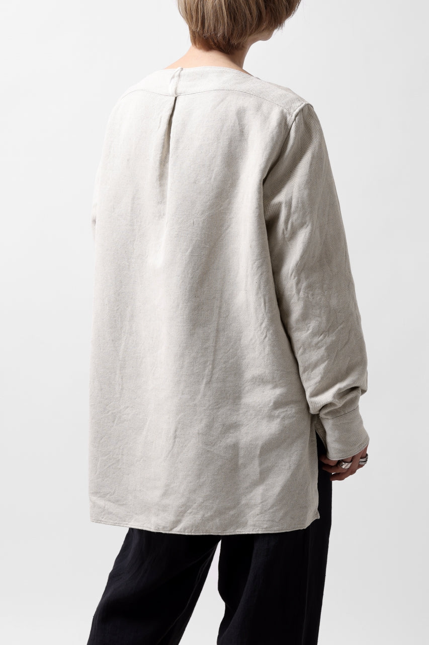 画像をギャラリービューアに読み込む, sus-sous sleeping shirt / C51L49 3/2 Ox washer (NATURAL)