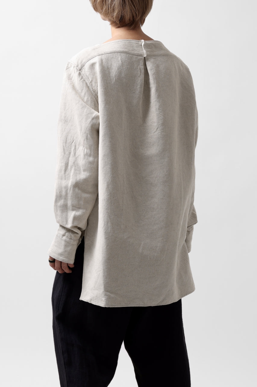 画像をギャラリービューアに読み込む, sus-sous sleeping shirt / C51L49 3/2 Ox washer (NATURAL)