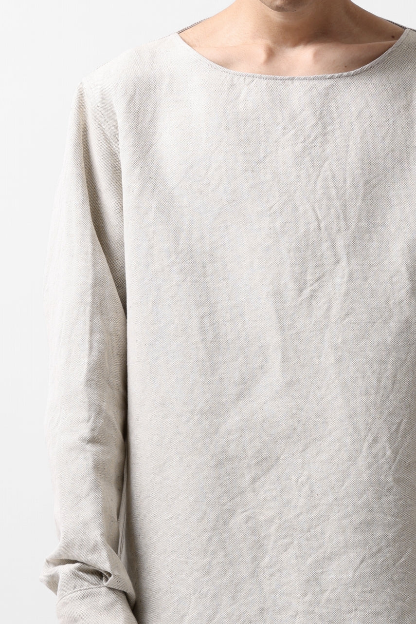 画像をギャラリービューアに読み込む, sus-sous sleeping shirt / C51L49 3/2 Ox washer (NATURAL)