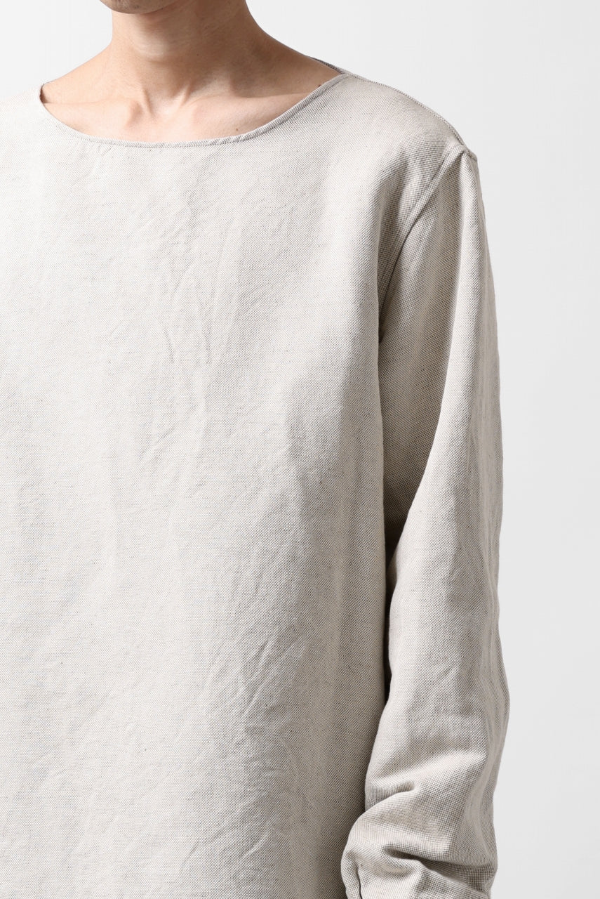 画像をギャラリービューアに読み込む, sus-sous sleeping shirt / C51L49 3/2 Ox washer (NATURAL)