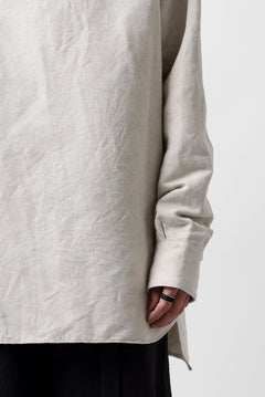 画像をギャラリービューアに読み込む, sus-sous sleeping shirt / C51L49 3/2 Ox washer (NATURAL)