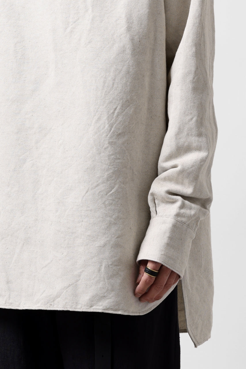 画像をギャラリービューアに読み込む, sus-sous sleeping shirt / C51L49 3/2 Ox washer (NATURAL)