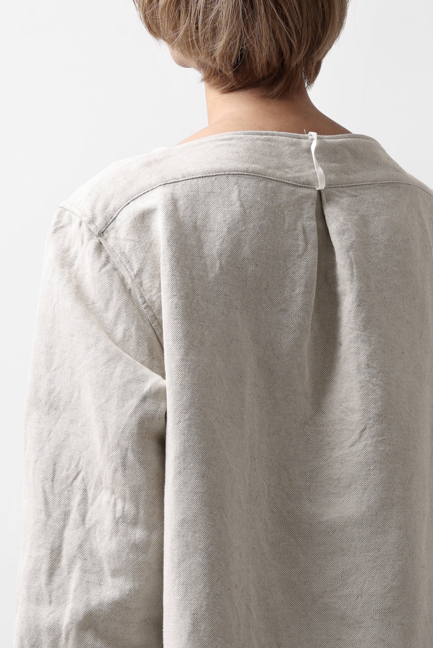 画像をギャラリービューアに読み込む, sus-sous sleeping shirt / C51L49 3/2 Ox washer (NATURAL)