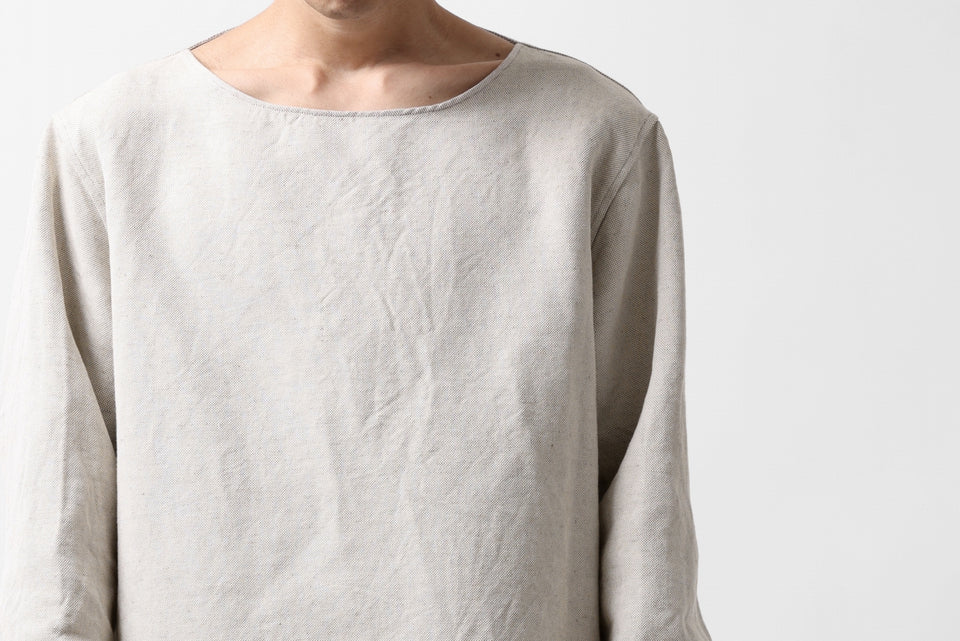 画像をギャラリービューアに読み込む, sus-sous sleeping shirt / C51L49 3/2 Ox washer (NATURAL)