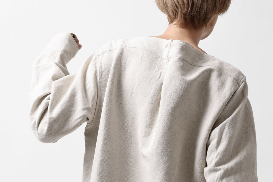 画像をギャラリービューアに読み込む, sus-sous sleeping shirt / C51L49 3/2 Ox washer (NATURAL)