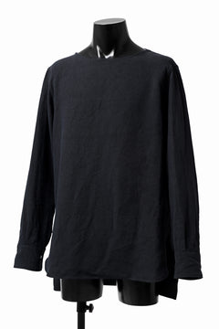 Load image into Gallery viewer, sus-sous sleeping shirt / L100 heavy poplin washer (BLACK NAVY)