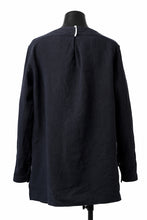 Load image into Gallery viewer, sus-sous sleeping shirt / L100 heavy poplin washer (BLACK NAVY)