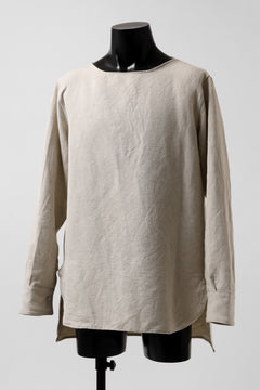 画像をギャラリービューアに読み込む, sus-sous sleeping shirt / C51L49 3/2 Ox washer (NATURAL)