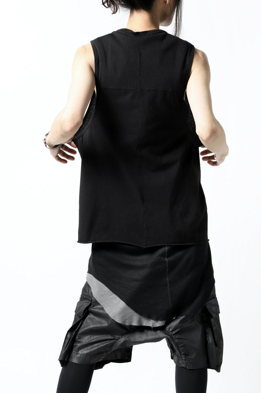 画像をギャラリービューアに読み込む, thomkrom TUBULAR JERSEY TANKTOP (BLACK)