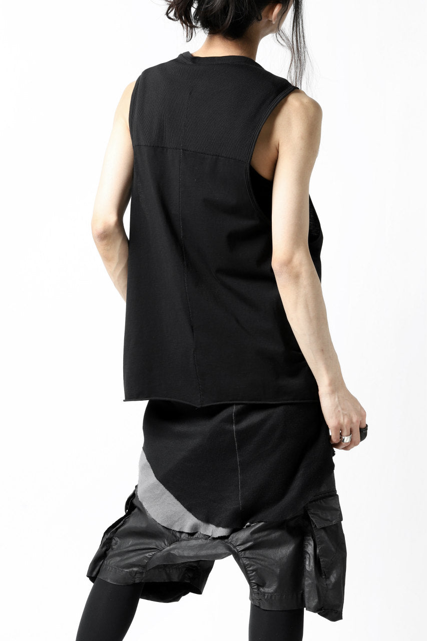 画像をギャラリービューアに読み込む, thomkrom TUBULAR JERSEY TANKTOP (BLACK)