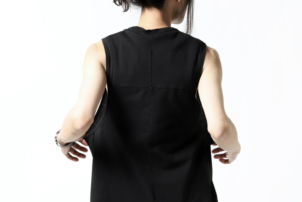 画像をギャラリービューアに読み込む, thomkrom TUBULAR JERSEY TANKTOP (BLACK)