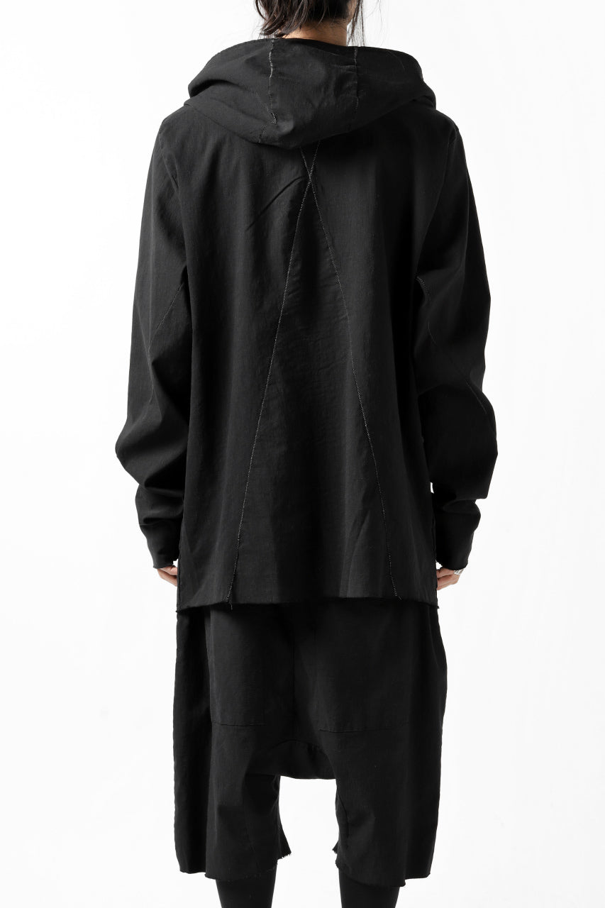 画像をギャラリービューアに読み込む, thomkrom RADICAL ZIP-POC HOODED JACKET (BLACK)