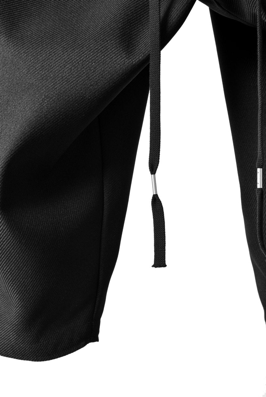 画像をギャラリービューアに読み込む, N/07 "MAUSK Detail" Three Dimensional Wide Tuck / Dart Cropped Pants #2 (BLACK)
