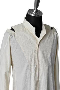 Load image into Gallery viewer, N/07 "MAUSK Detail" SLIT-SHOULDER LONG SHIRT (ECRU)