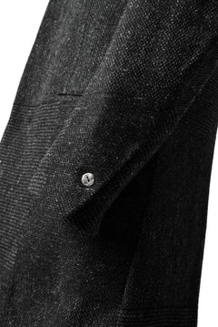 Load image into Gallery viewer, blackcrow standcollar tailorcoat (wool dark check)