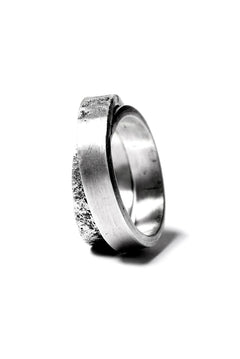 画像をギャラリービューアに読み込む, Holzpuppe Double banded Silver ring texture-1
