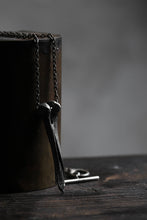 Load image into Gallery viewer, Holzpuppe exclusive Femur Bone Pendants with Green Tourmalinated Quartz