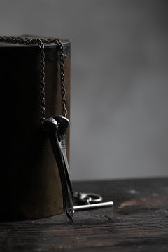 Load image into Gallery viewer, Holzpuppe exclusive Femur Bone Pendants with Green Tourmalinated Quartz