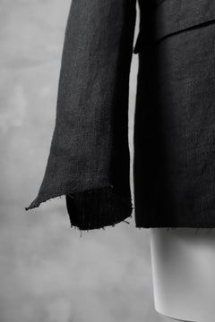 Load image into Gallery viewer, blackcrow shirt-collar 5B jacket / hemp (black)