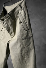Load image into Gallery viewer, blackcrow worker pocket trousers / cotton woven (BEIGE)