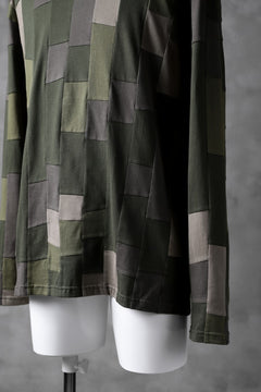 Load image into Gallery viewer, ISAMU KATAYAMA BACKLASH PATCHWORK-PRODUCTION JERSEY TOPS (KHAKI)