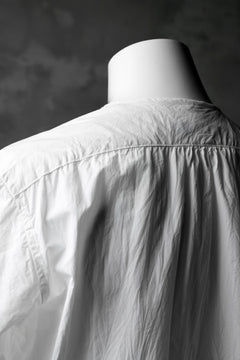 画像をギャラリービューアに読み込む, KLASICA SABRON HALF BUTTON PULLOVER SHIRT / TYPE-WRITER CLOTH (WHITE)